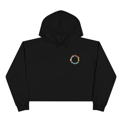 Peace and Love Crop Hoodie