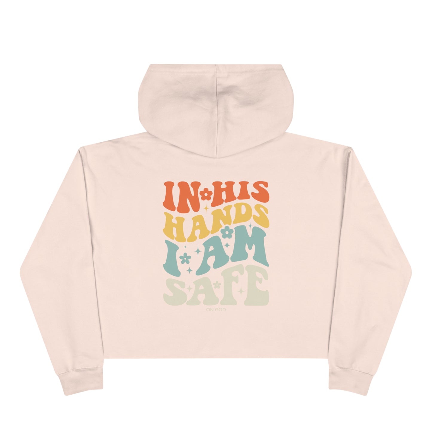 Peace and Love Crop Hoodie