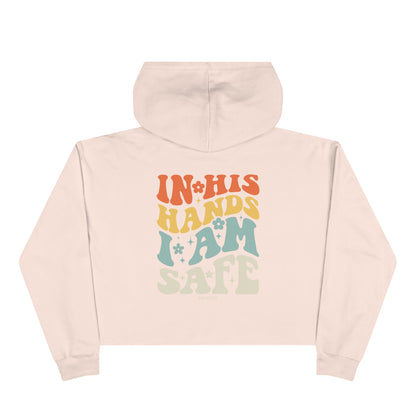 Peace and Love Crop Hoodie