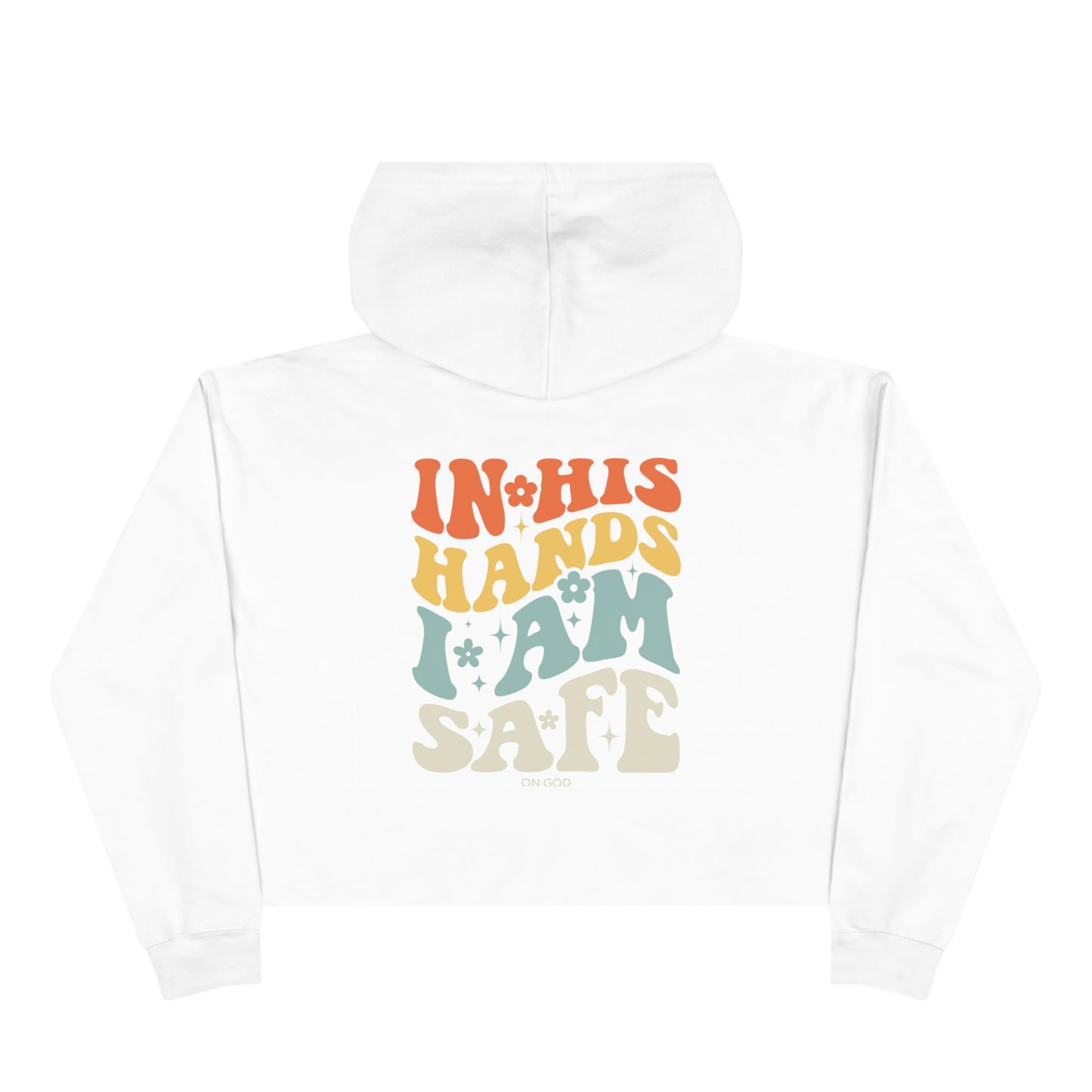 Peace and Love Crop Hoodie