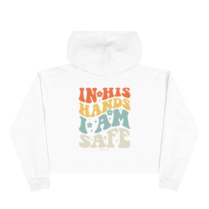 Peace and Love Crop Hoodie