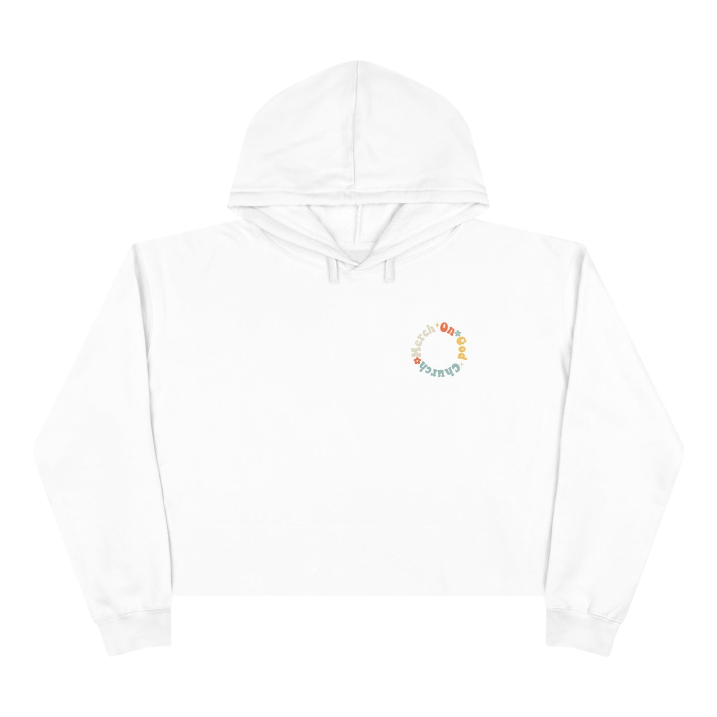 Peace and Love Crop Hoodie