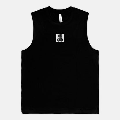 On God Square Muscle Tee