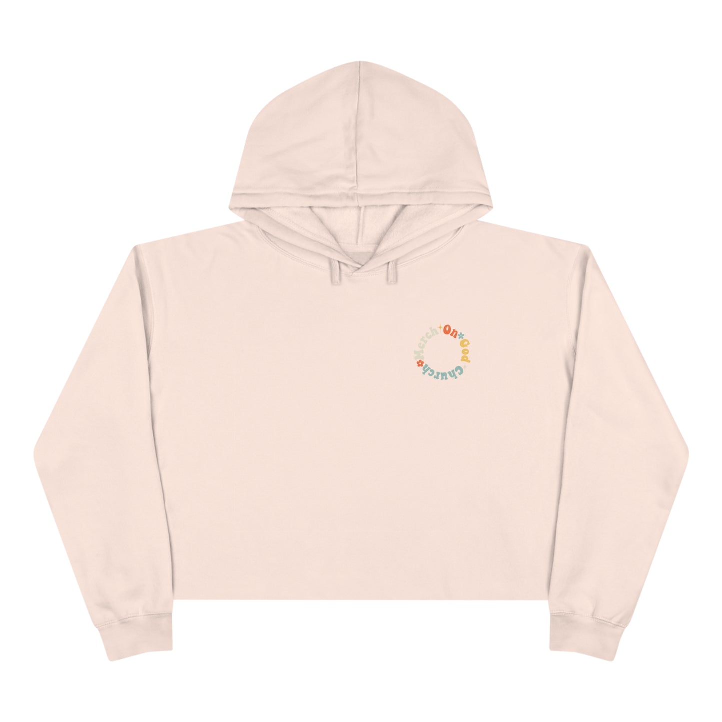 Peace and Love Crop Hoodie