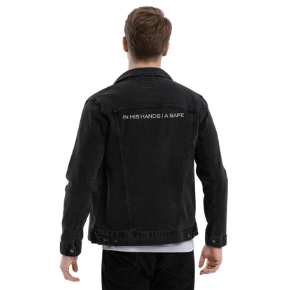 In His Hands Black Denim Jacket